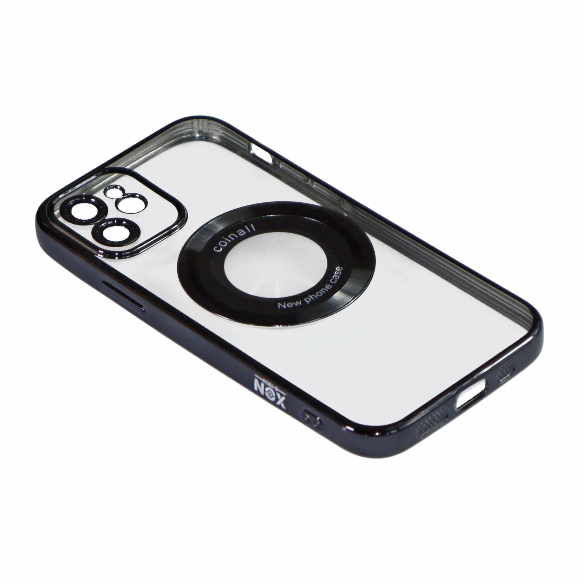 Магнитный чехол XON PhoneCase Magnetic для iPhone 12 (PCMC1112100B 7980) Черный/Прозрачный Магнитный чехол XON PhoneCase Magnetic для iPhone 12 (PCMC1112100B 7980) Черный/Прозрачный