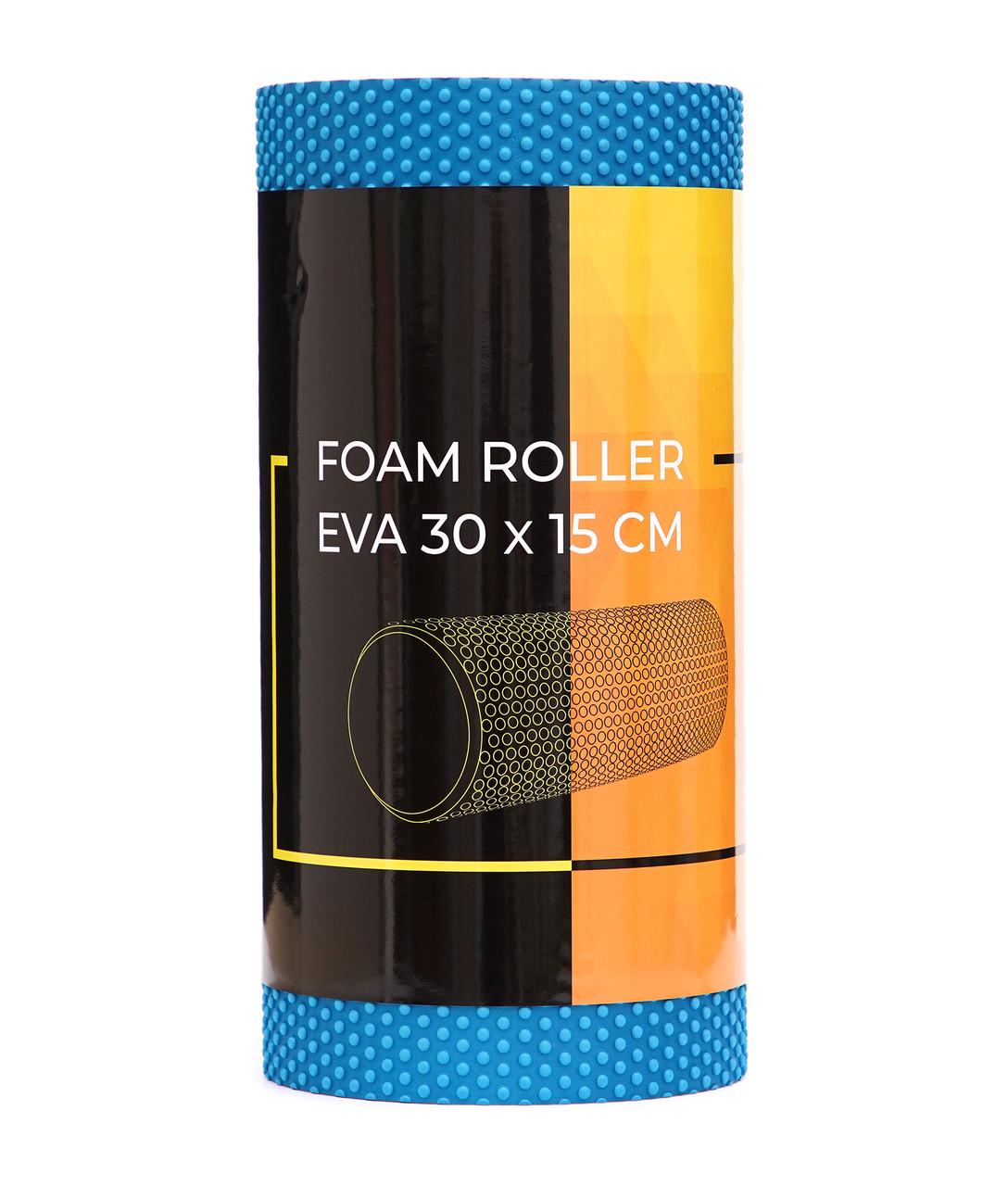 Масажний ролик Cornix EVA+ 30x15 см XR-0301 Blue (2375572261) - фото 3