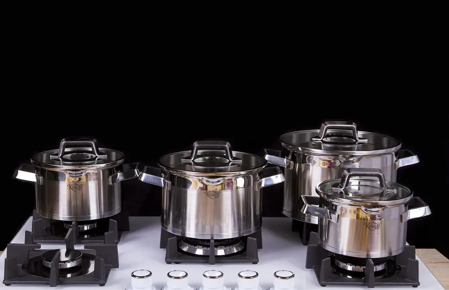 Набор кастрюль Krauff Moderne Schwarz со сковородой (55-333-411) - фото 10 Набор кастрюль Krauff Moderne Schwarz со сковородой (55-333-411) - фото 10