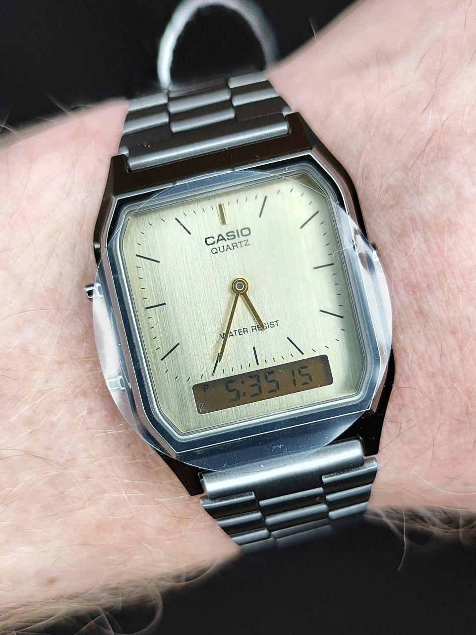 Наручные часы мужские Casio VINTAGE EDGY AQ-230GG-9A Желтый (2932534948)