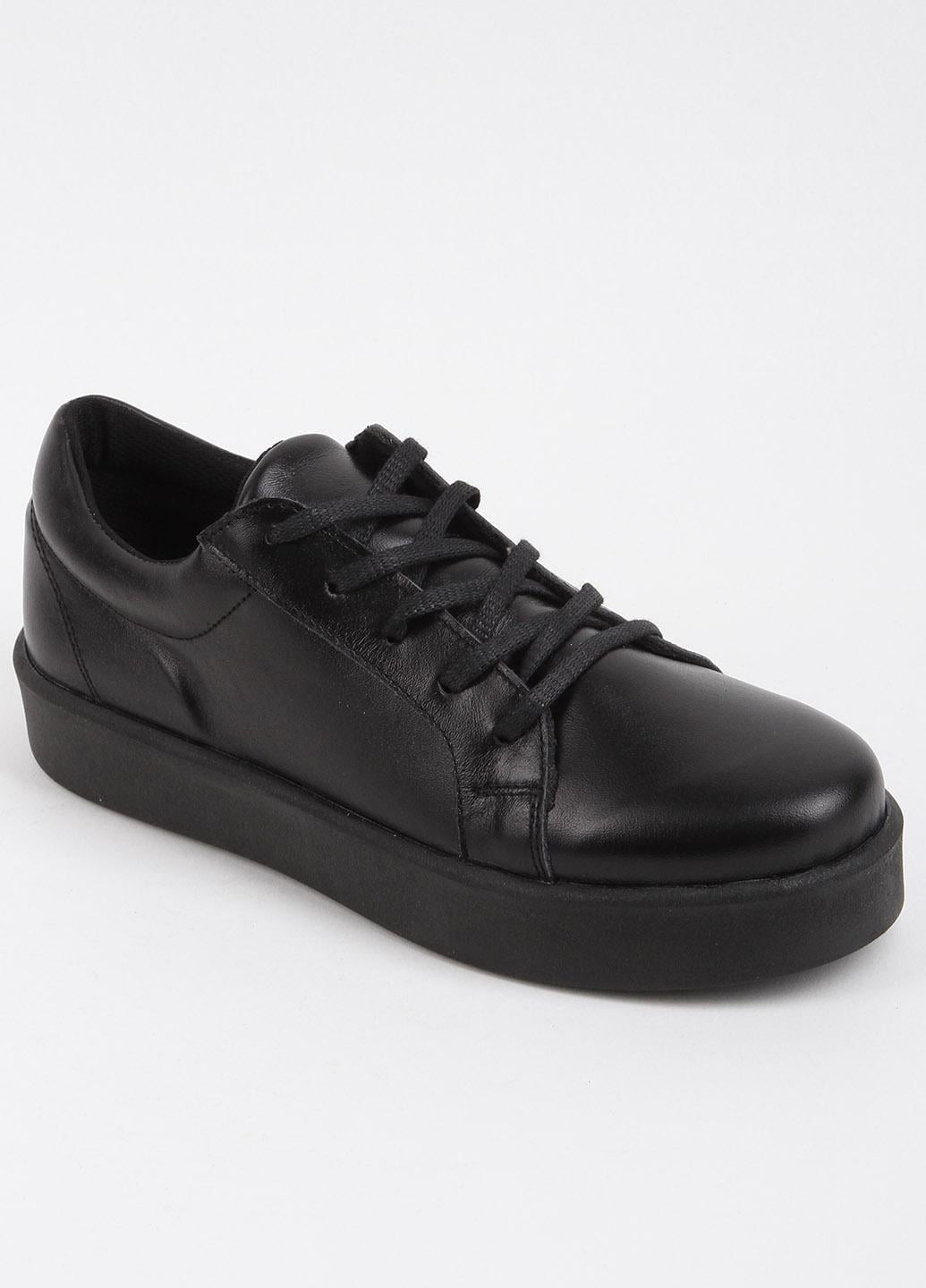 Кеды женские Fashion 650 кожаные 339445 р. 41 Черный (339445_41)