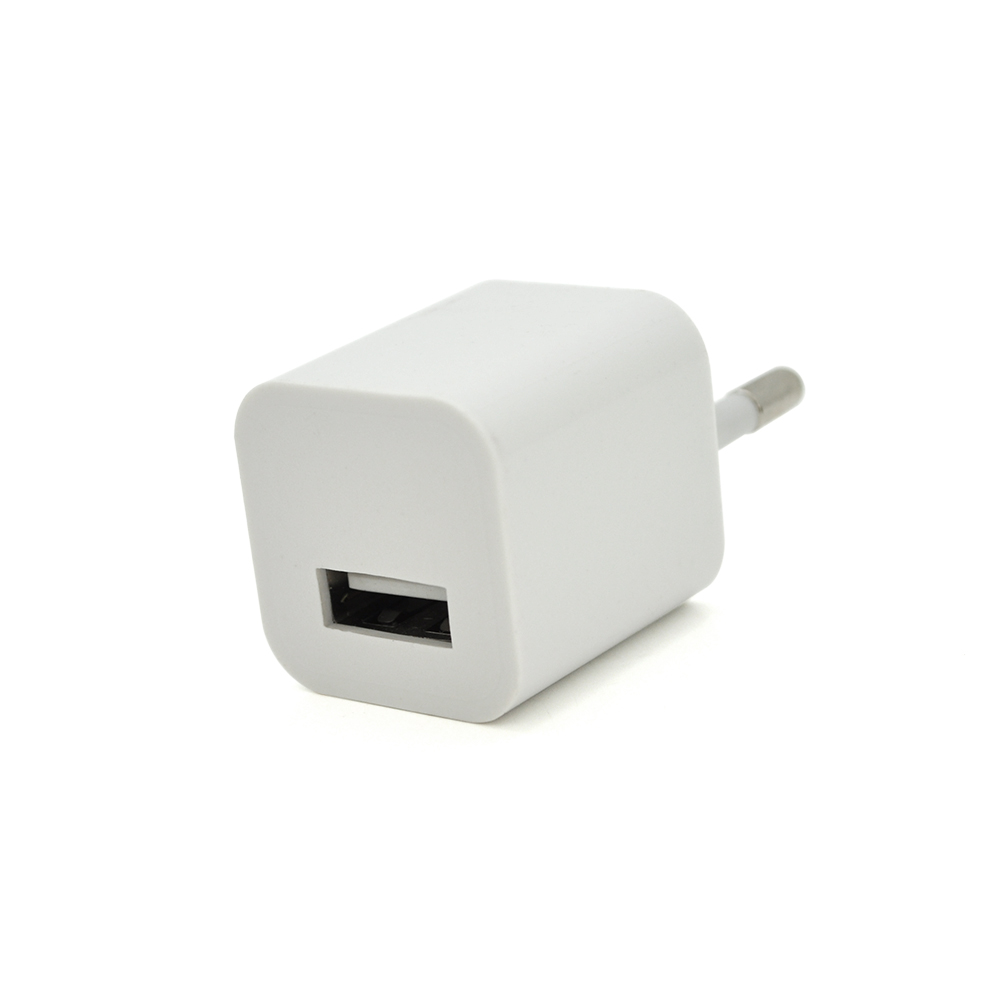Зарядное устройство VOLTRONIC USB 5 В 1 А 110-240V/5V 1USB ABS Белый (YUT_V1863)