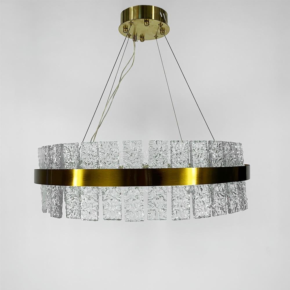 Люстра подвесная LIMD с ледяными пластинами (диаметр 60 см) (MJ 180-600)