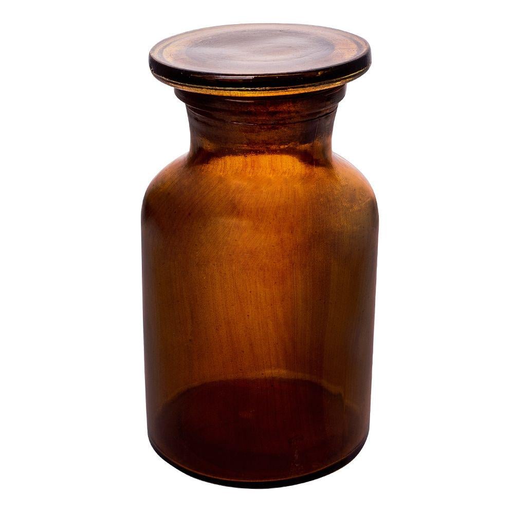 Бутыль для реактивов Ridni с пробкой и широким горлом 250 мл (12437)