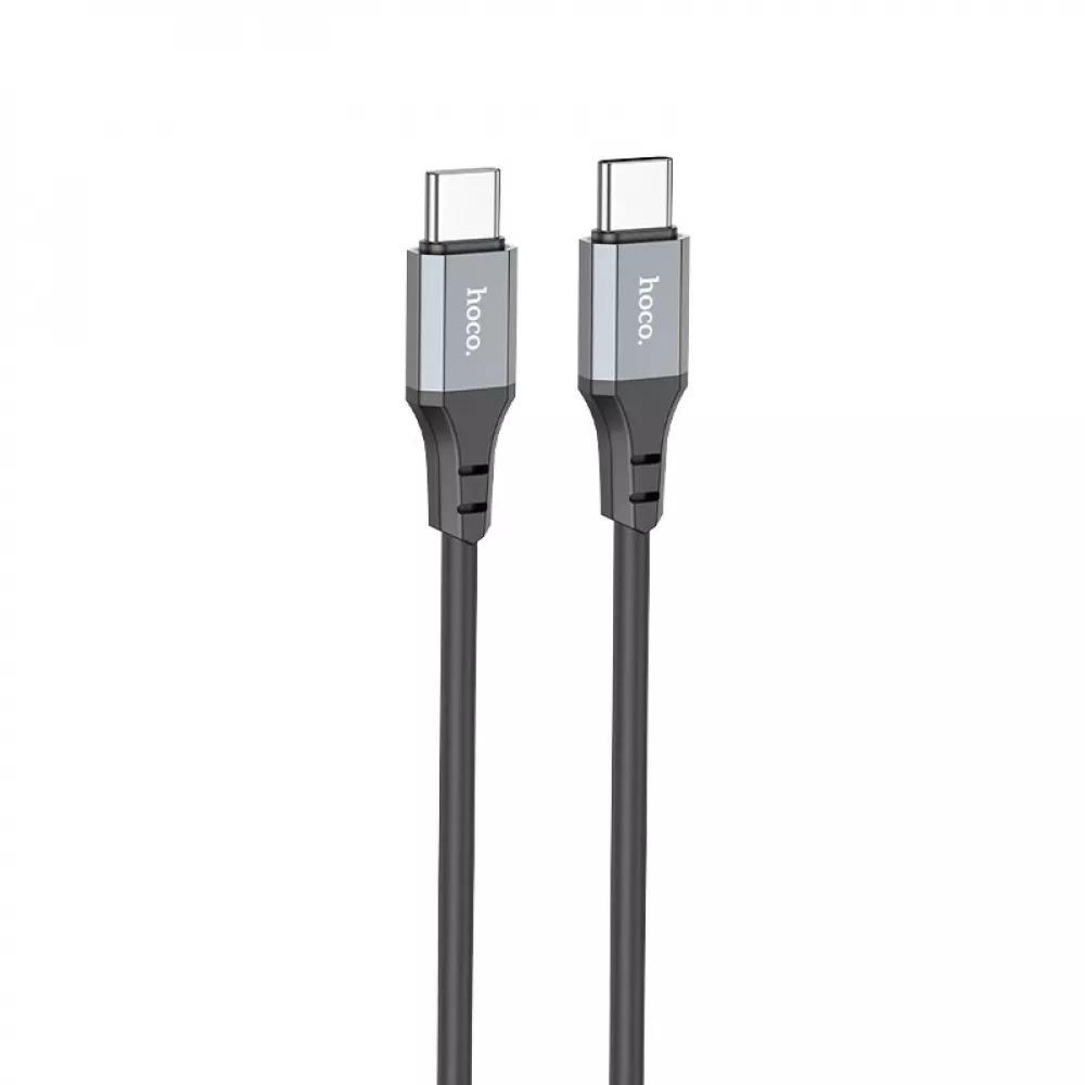 Кабель Hoco X86 Spear Silicone Type-C to Type-C 60 Вт 1 м Black (ec9d311d) - фото 2 Кабель Hoco X86 Spear Silicone Type-C to Type-C 60 Вт 1 м Black (ec9d311d) - фото 2