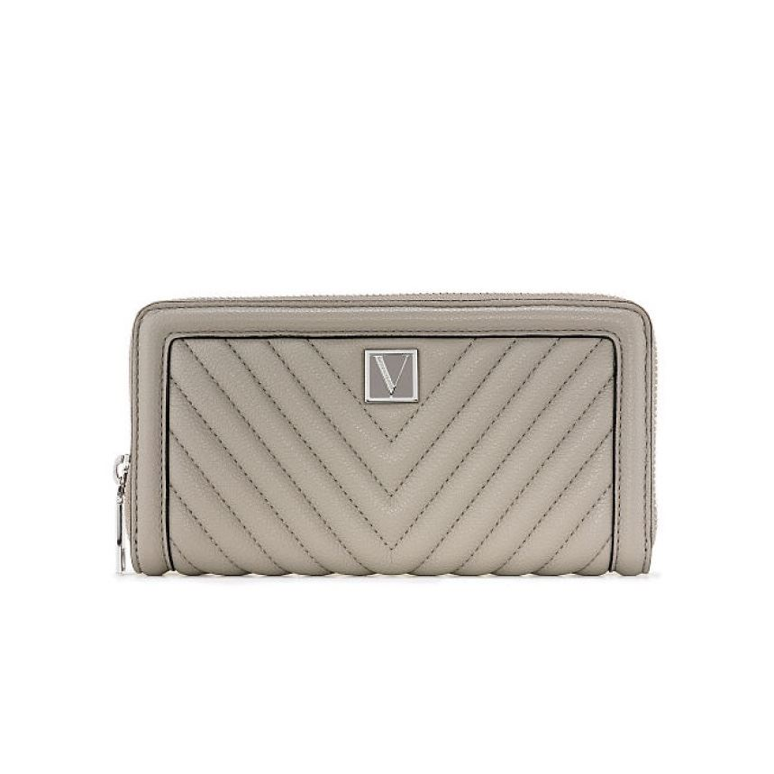 Гаманець Victoria's Secret Large Wallet with Zip Сірий (23068914)