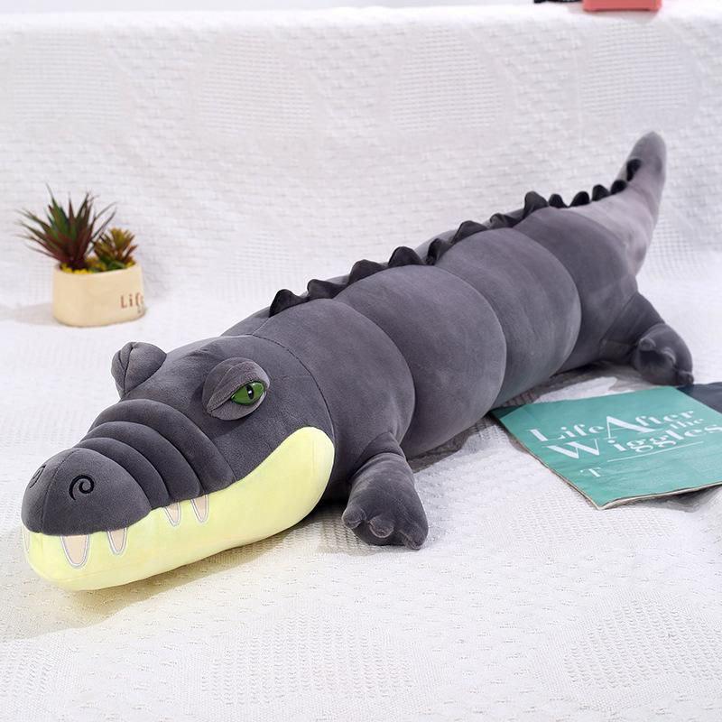 Мягкая игрушка детская Крокодил 120 см Серый (898765)