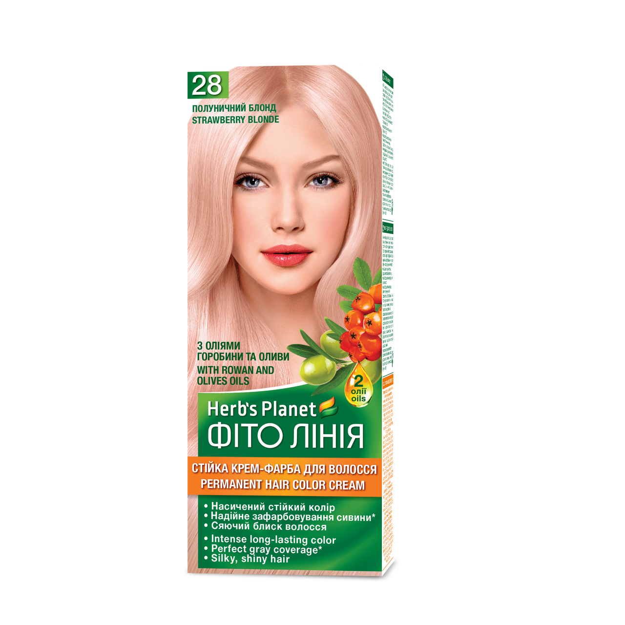 Краска стойка для волос Herbs Planet №28 Клубничный блонд 120 мл