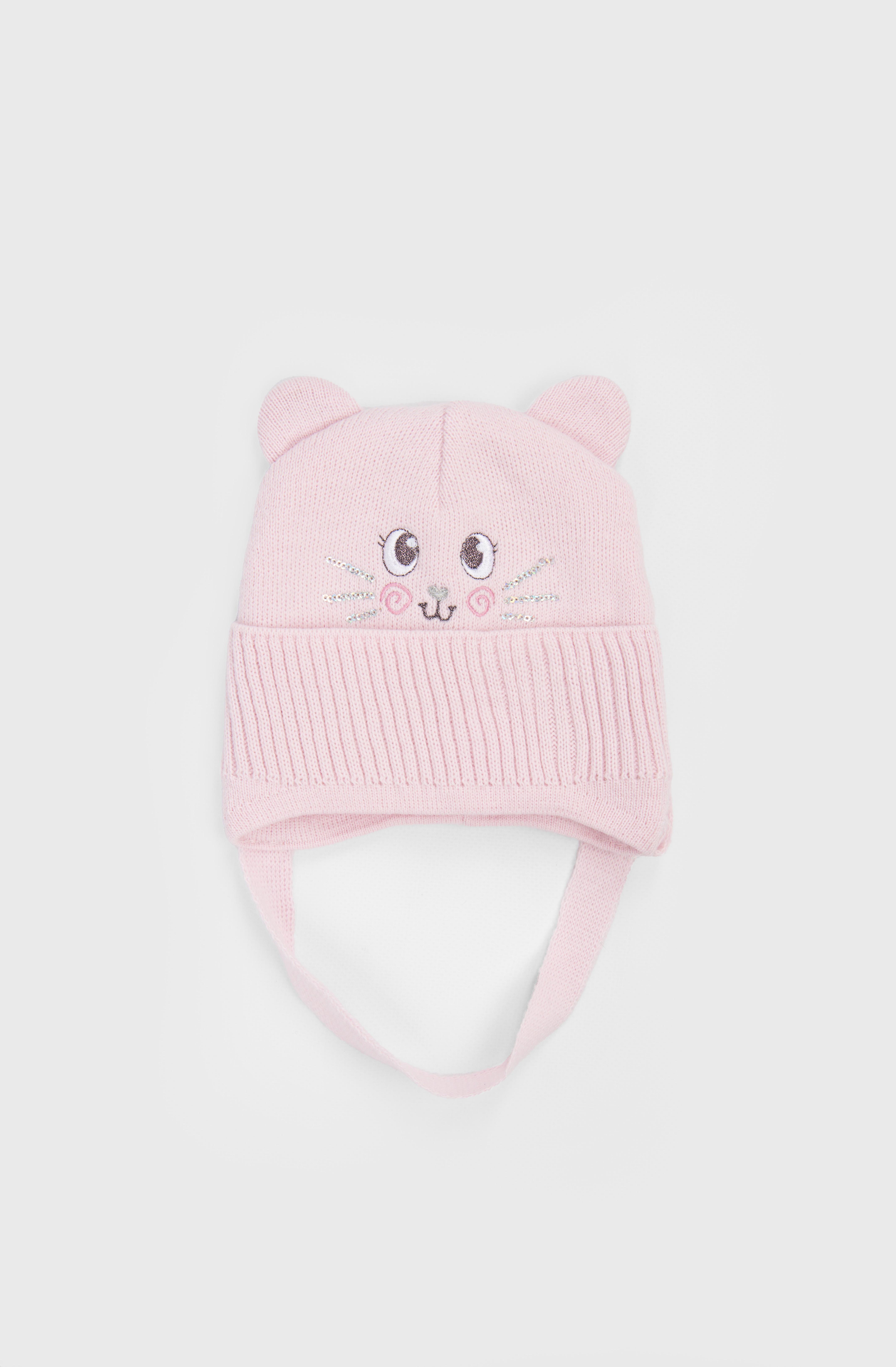 Шапка для девочки 42-44 см Розовый (ЦБ-00234980)