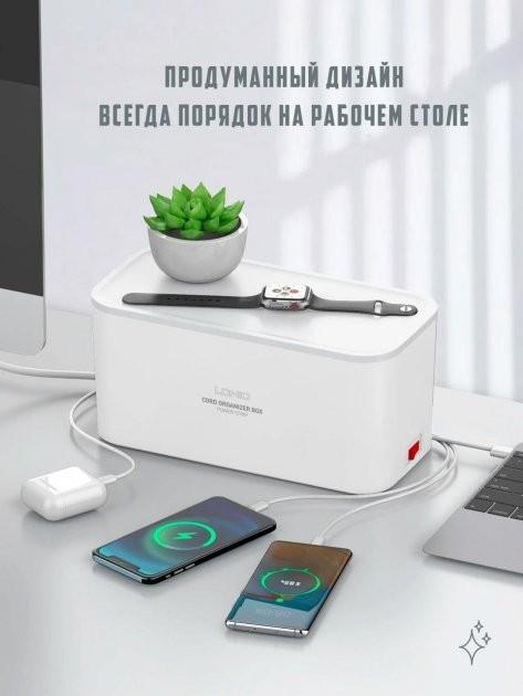 Мережевий подовжувач Ldnio SC5309 3 USB 5 розеток 2 м 3х0,75 мм White (SC5309) - фото 8