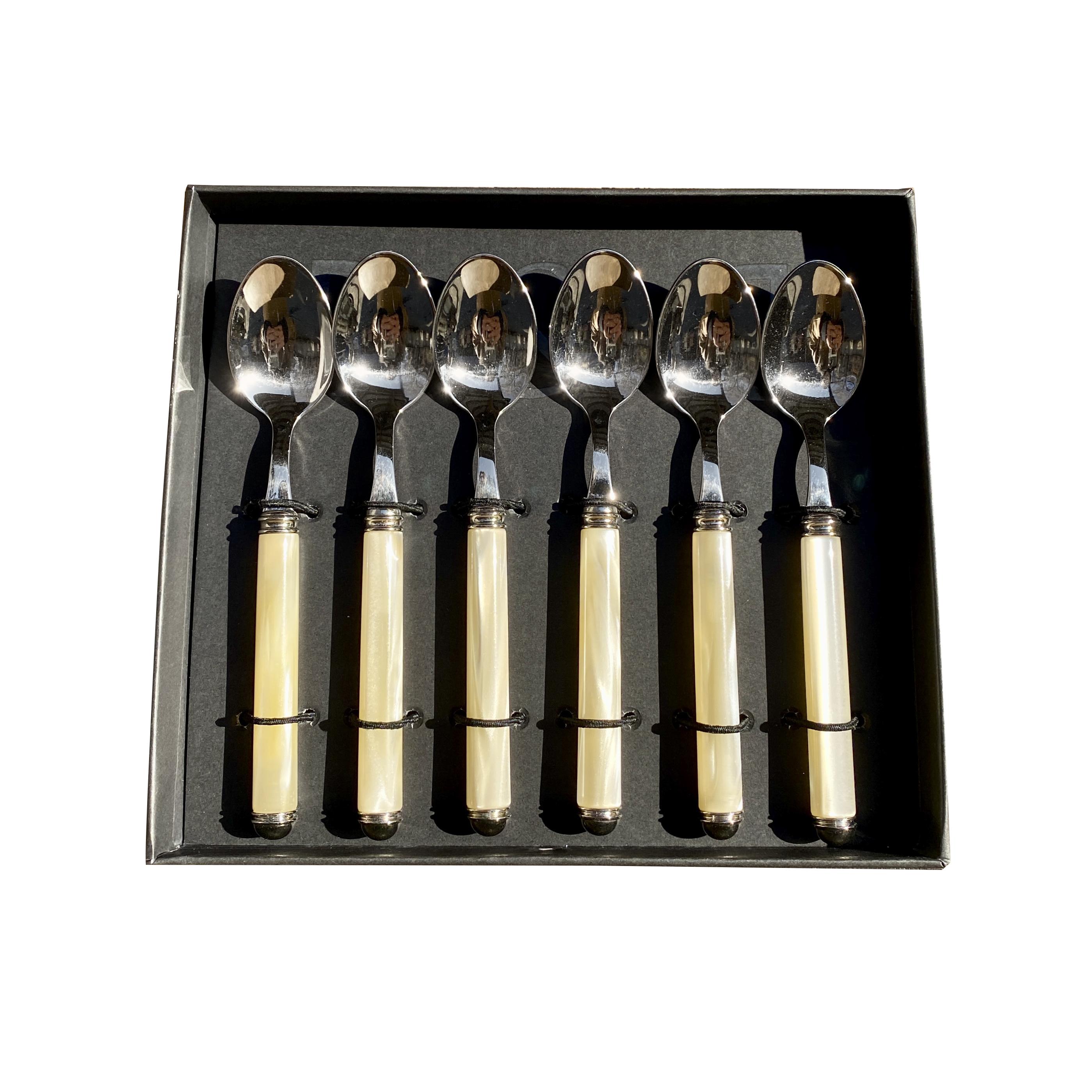 Набор кофейных ложек Domus&Design Idis 6 шт. Champagne Pearl (CD6IDSS/CH)