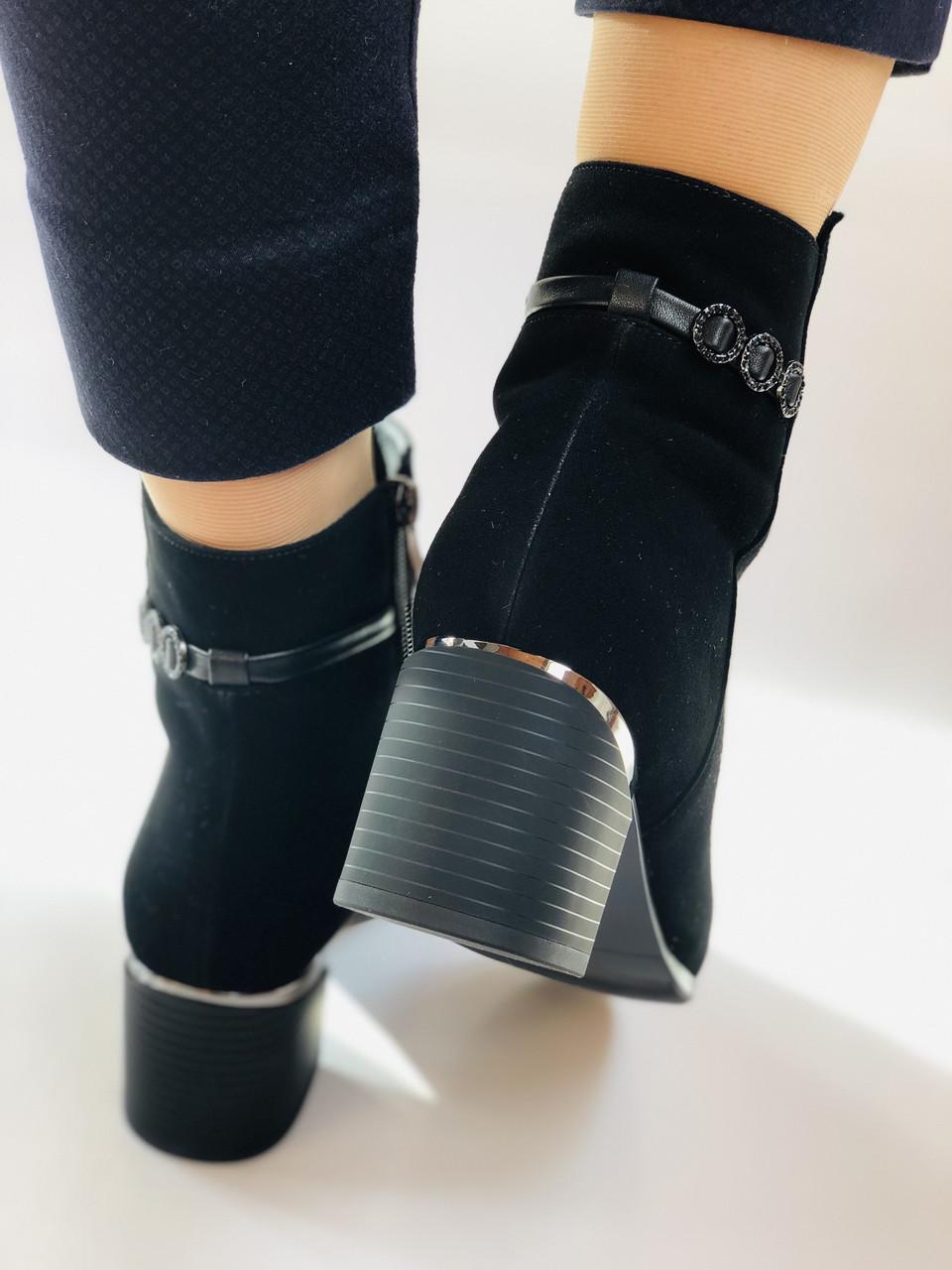 Ботильоны женские осенние Erisses р. 40 25.5 см Черный (2253) - фото 9 Ботильоны женские осенние Erisses р. 40 25.5 см Черный (2253) - фото 9