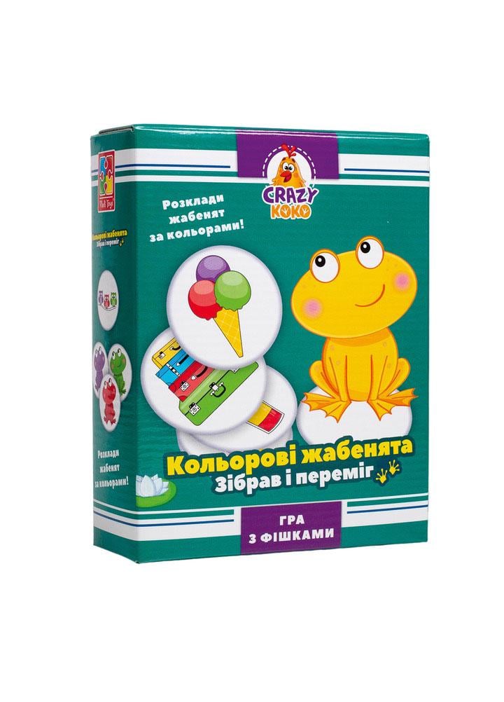 Игра настольная Crazy Koko Цветные лягушонки Vladi Toys (VT8025-06)