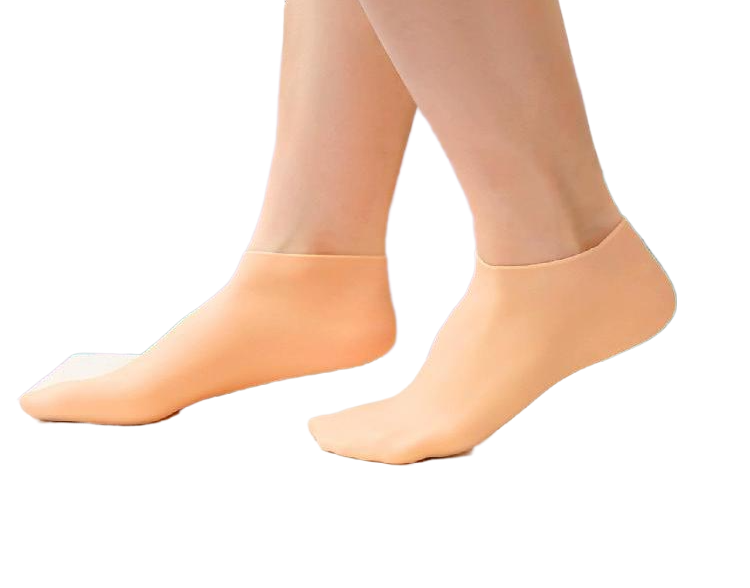 Носки для увлажнения и восстановления поврежденной кожи стоп Бежевый (U9256)