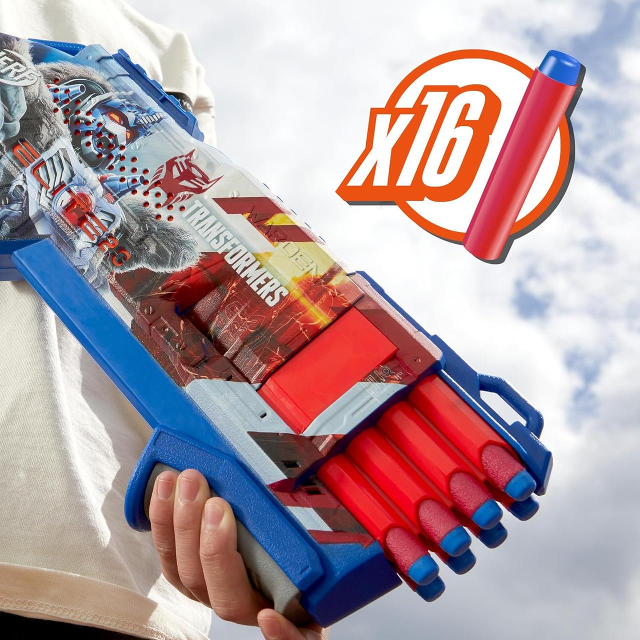 Бластер Nerf Transformers Optimus Primal Dart Blaster - фото 6 Бластер Nerf Transformers Optimus Primal Dart Blaster - фото 6