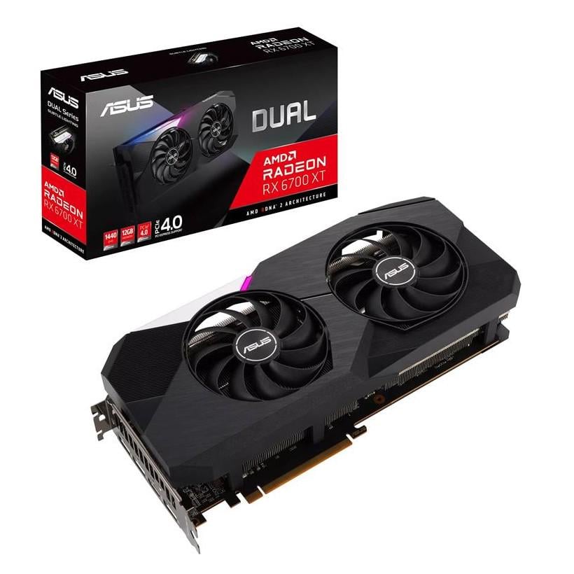 Відеокарта ASUS Dual Radeon RX 6700 XT OC Edition 12GB GDDR6 (DUAL-RX6700XT-O12G) - фото 3 Відеокарта ASUS Dual Radeon RX 6700 XT OC Edition 12GB GDDR6 (DUAL-RX6700XT-O12G) - фото 3