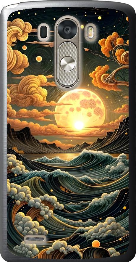 Чехол на LG G3 D855 Арт волны (6332u-47-42517) Чехол на LG G3 D855 Арт волны (6332u-47-42517)