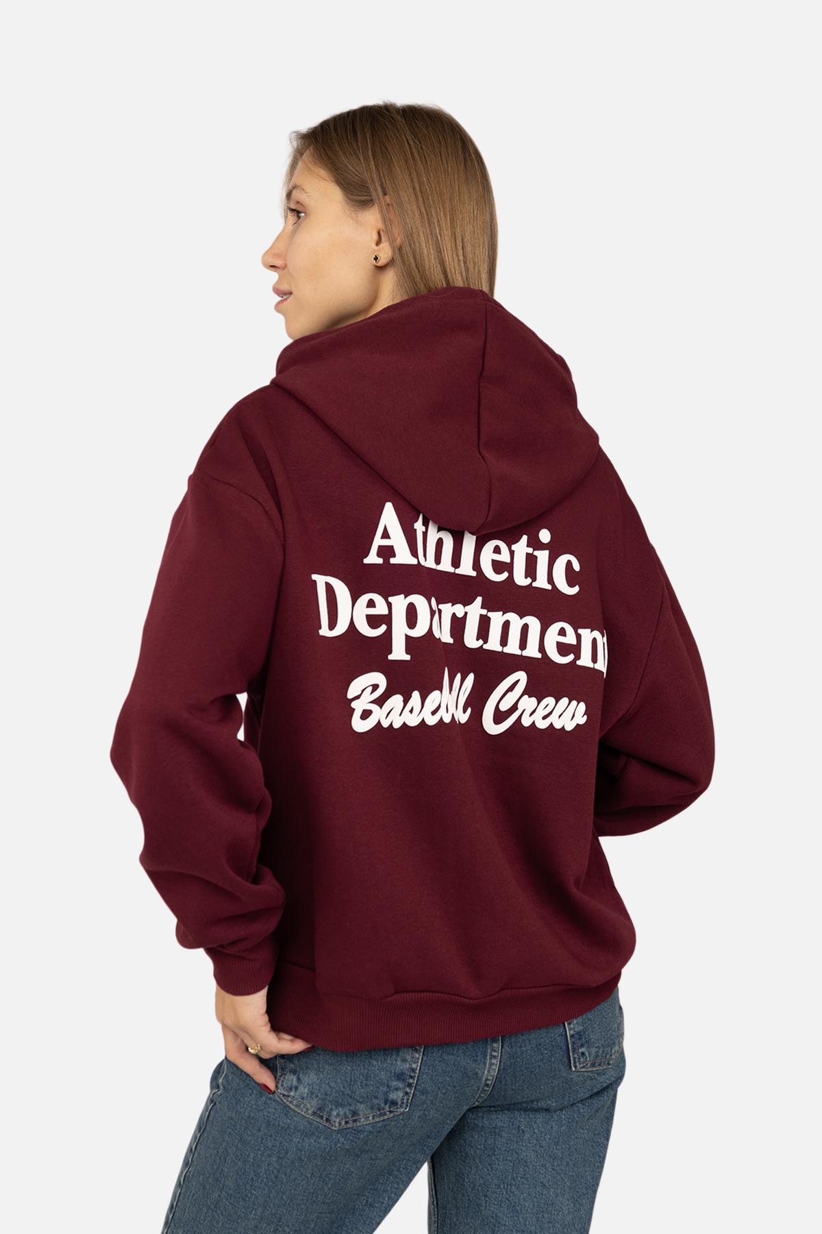 Худі жіноче ЦБ-00262069 р. 46 Бордовий (SKT001025771) - фото 3