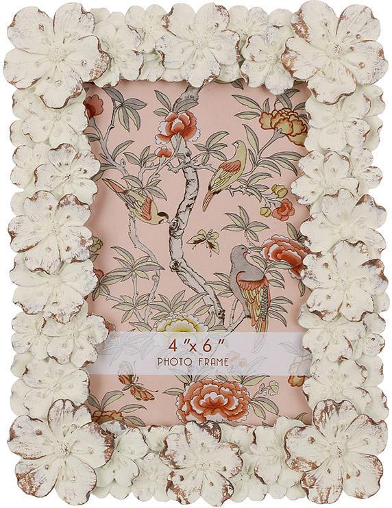 Фоторамка Flowers 10х15 см Белый антик (292)