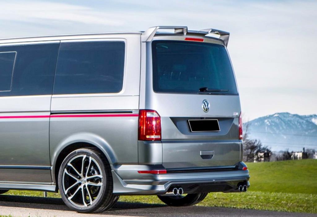 Спойлер DPT глянцевий для Volkswagen T6 Чорний (131011)