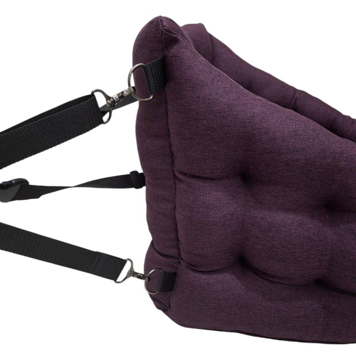 Автомобільне крісло для собак Huge and Tiny зі знімними ременями 50x45 см Фіолетовий - фото 2 Автомобільне крісло для собак Huge and Tiny зі знімними ременями 50x45 см Фіолетовий - фото 2