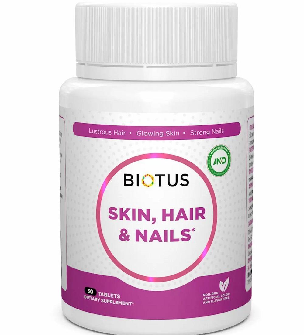 Комплекс для кожи, волос, ногтей Biotus Hair, Skin & Nails 30 Tabs BIO-531194
