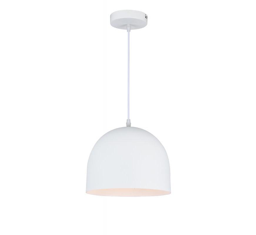 Світильник стельовий одинарний GTV KATILU E27 IP20 Ø 25 см Білий (27550263)