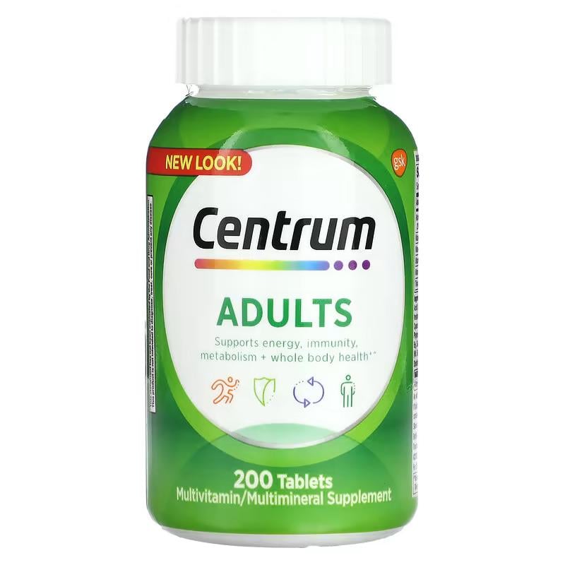 Мультивітаміни Centrum Adults 200 таб. 200