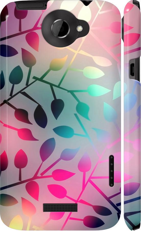 Чехол на HTC One X Листья (2235c-42-42517) Чехол на HTC One X Листья (2235c-42-42517)