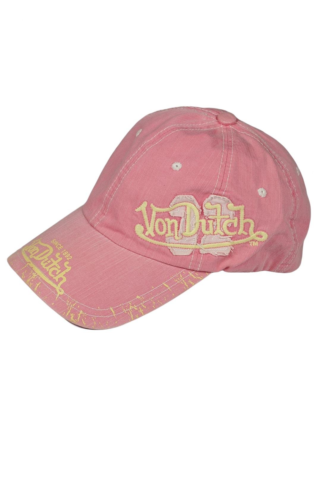 Кепка-бейсболка Von Dutch K-25 One size Коралловый (17851889)