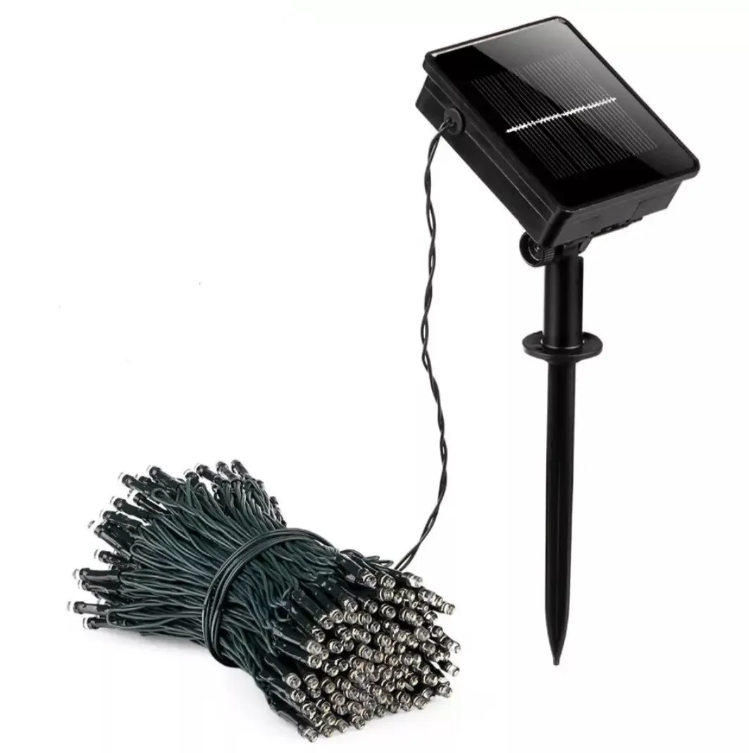 Автономная уличная светодиодная гирлянда на солнечной батарее 100 Led 10 м (1647072317)