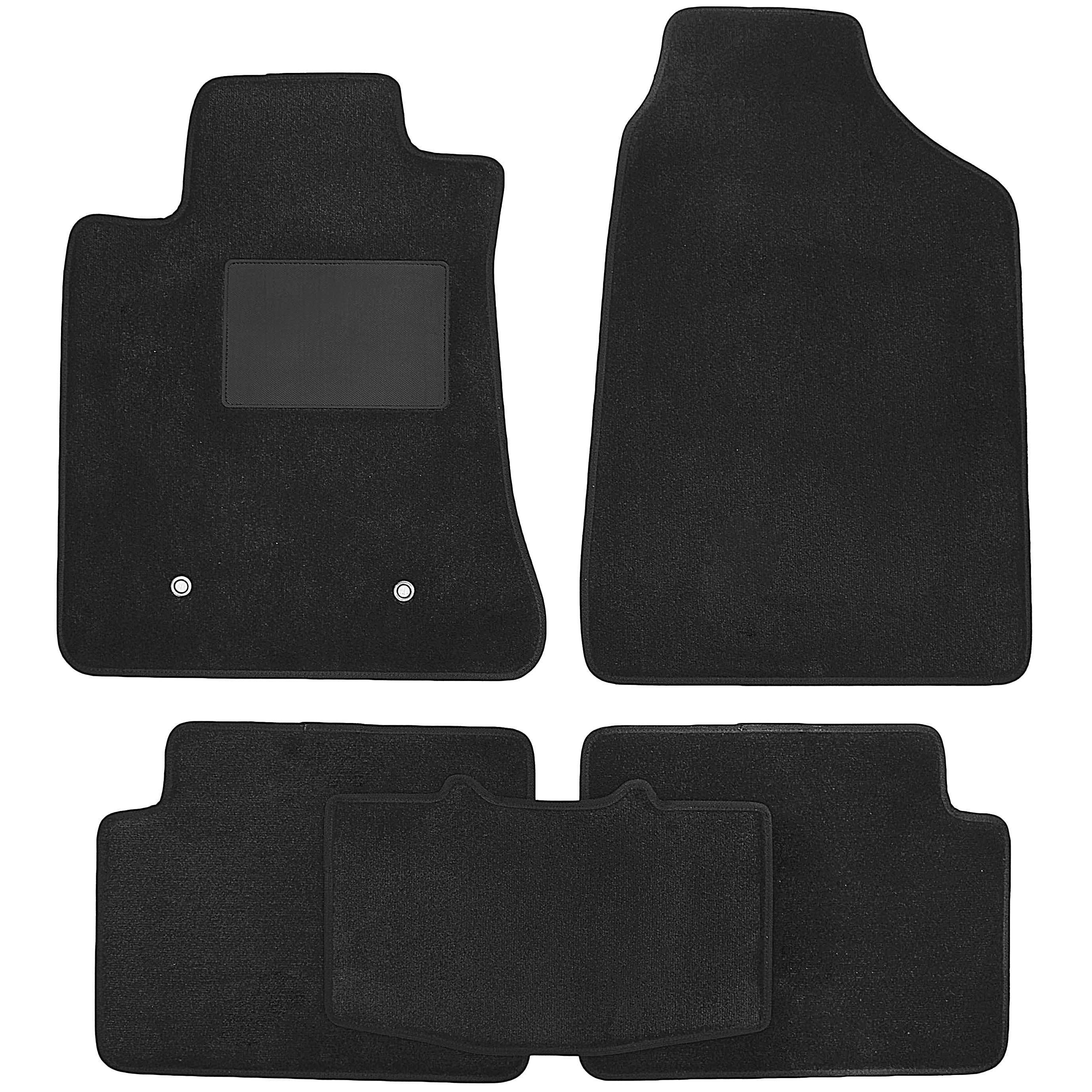 Коврики в салон для Toyota Corolla с 2002-2007 текстильные Черный (165541)