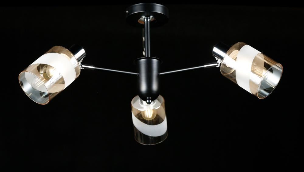 Люстра с плафонами Ray LGH50311/3 BK+CR (IR006237)