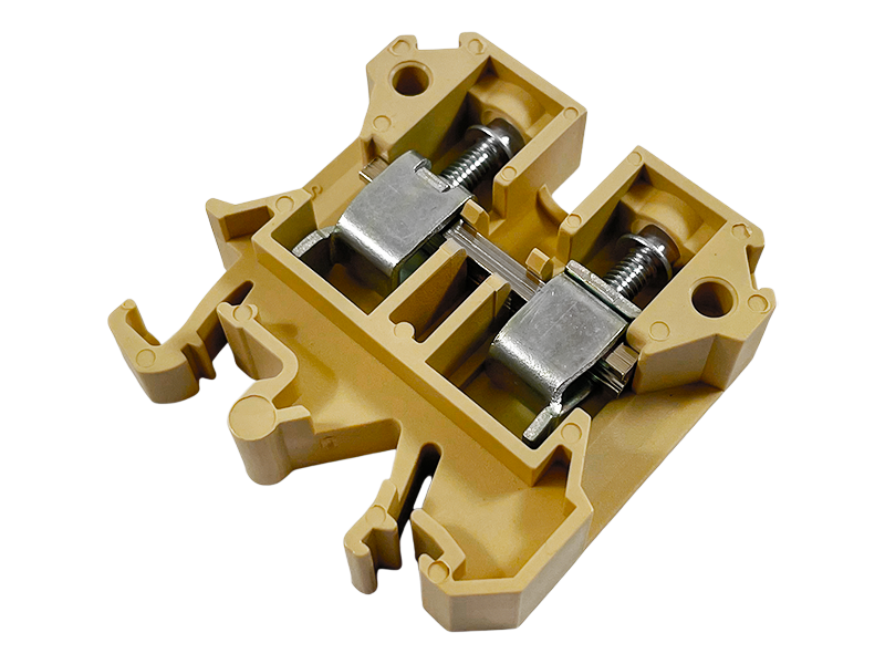 Колодка клеммная Lemanso LMA2698 SAK на DIN-рейку 16 мм Желтый (8664)