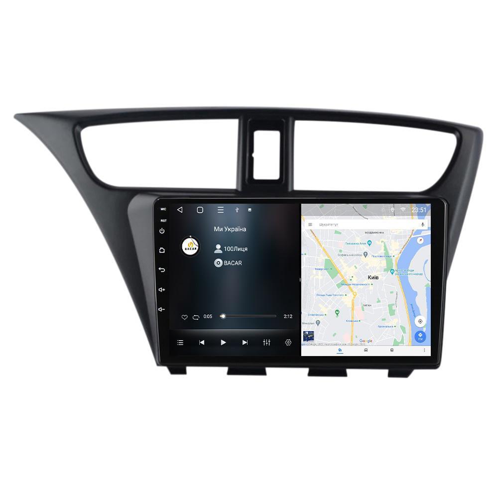 Магнітола штатна BACAR для Honda Civic 9 FK FB 2012-2017 4/64Gb Individual (1471559) - фото 2 Магнітола штатна BACAR для Honda Civic 9 FK FB 2012-2017 4/64Gb Individual (1471559) - фото 2