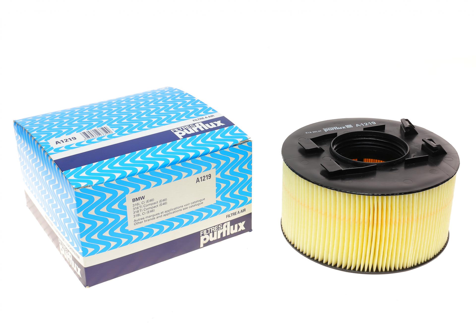 Фильтр воздушный PURFLUX для BMW 3 E46 1,6/1,8/2,0 01- (A1219)
