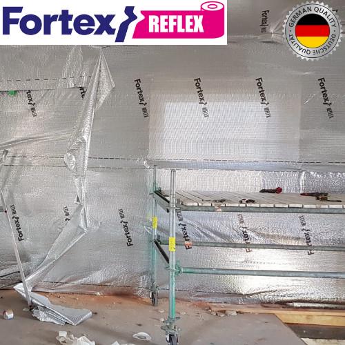 Пароизоляционная армированная мембрана Fortex Reflex с алюминиевым слоем 1,5х50 м (8914285) - фото 12