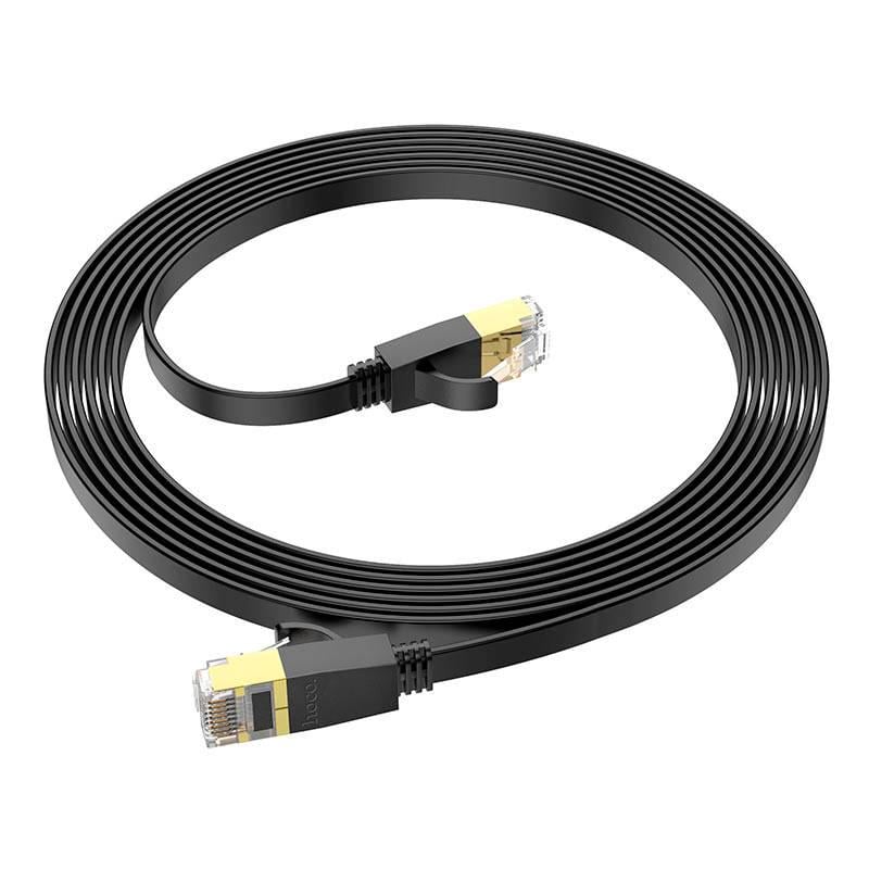 Патч-корд литий HOCO US07 FTP RJ45 Cat.6 3 м Чорний