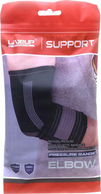 Фиксатор локтя LiveUP Elbow Support M Черный/Серый (LS5673-bl - фото 1