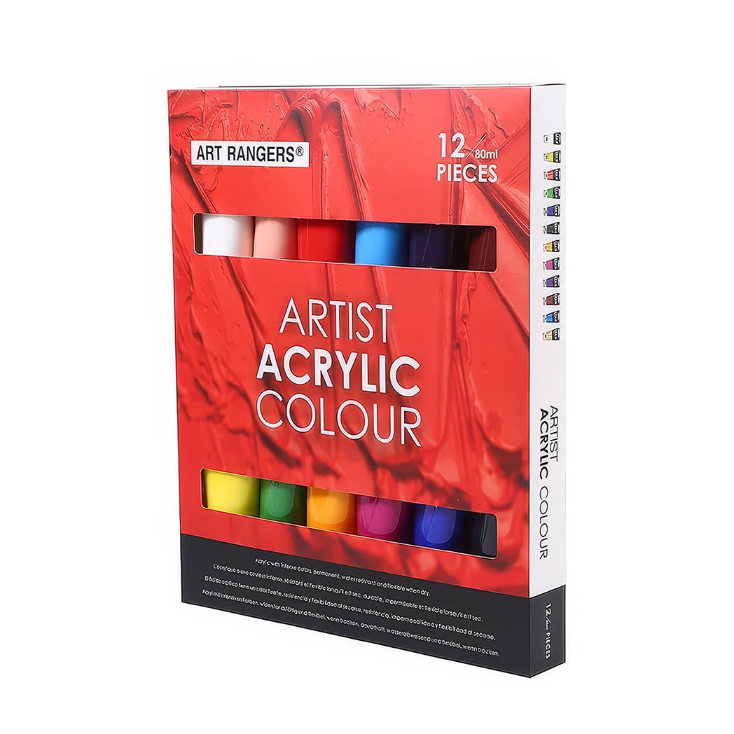 Набор профессиональных художественных акриловых красок ART RANGERs MAX 12 цветов 80 мл (PA15.12080.A) - фото 2 Набор профессиональных художественных акриловых красок ART RANGERs MAX 12 цветов 80 мл (PA15.12080.A) - фото 2