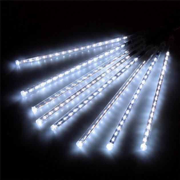 Светодиодная гирлянда Led Тающие сосульки Метеоритный дождь на 288 диодов 4,1 м Белый