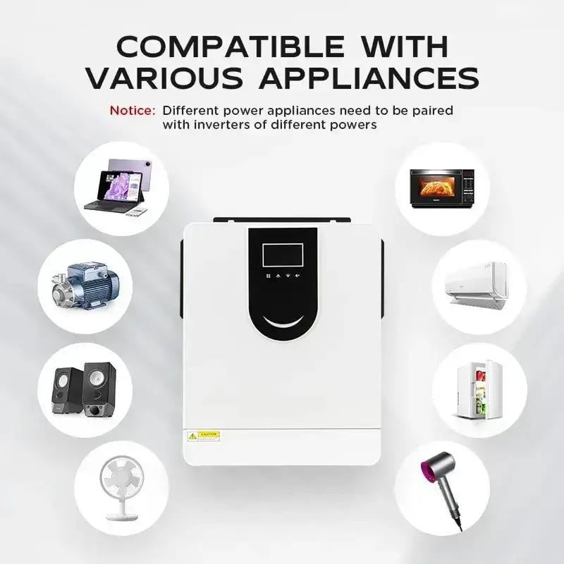 Солнечный инвертор гибридный Wimpex WX1251 1500 Вт 24-220V с MPPT контроллером 40 А 1,5 кВт 24В (30822951) - фото 2 Солнечный инвертор гибридный Wimpex WX1251 1500 Вт 24-220V с MPPT контроллером 40 А 1,5 кВт 24В (30822951) - фото 2