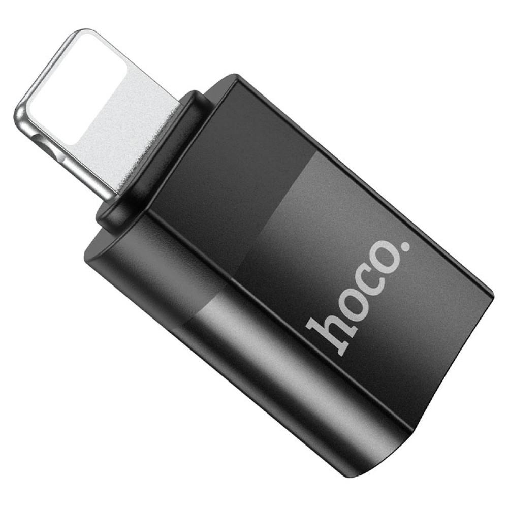 Адаптер Hoco UA17 Lightning male to Type-C female USB2.0 (34397opti) - фото 4