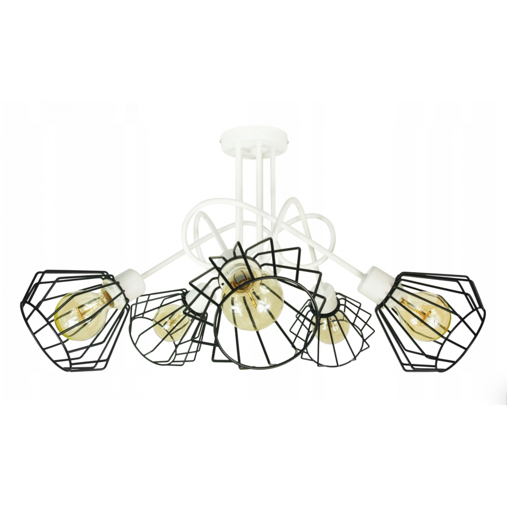 Люстра DRUCIAK 5 Black/White (PL-0001886 M/BKamp;WH)