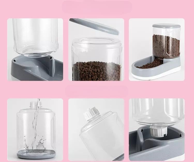 Кормушка и поилка для кошек и собак Hoopet 2x3,5 л Серый (1697624169) - фото 8 Кормушка и поилка для кошек и собак Hoopet 2x3,5 л Серый (1697624169) - фото 8