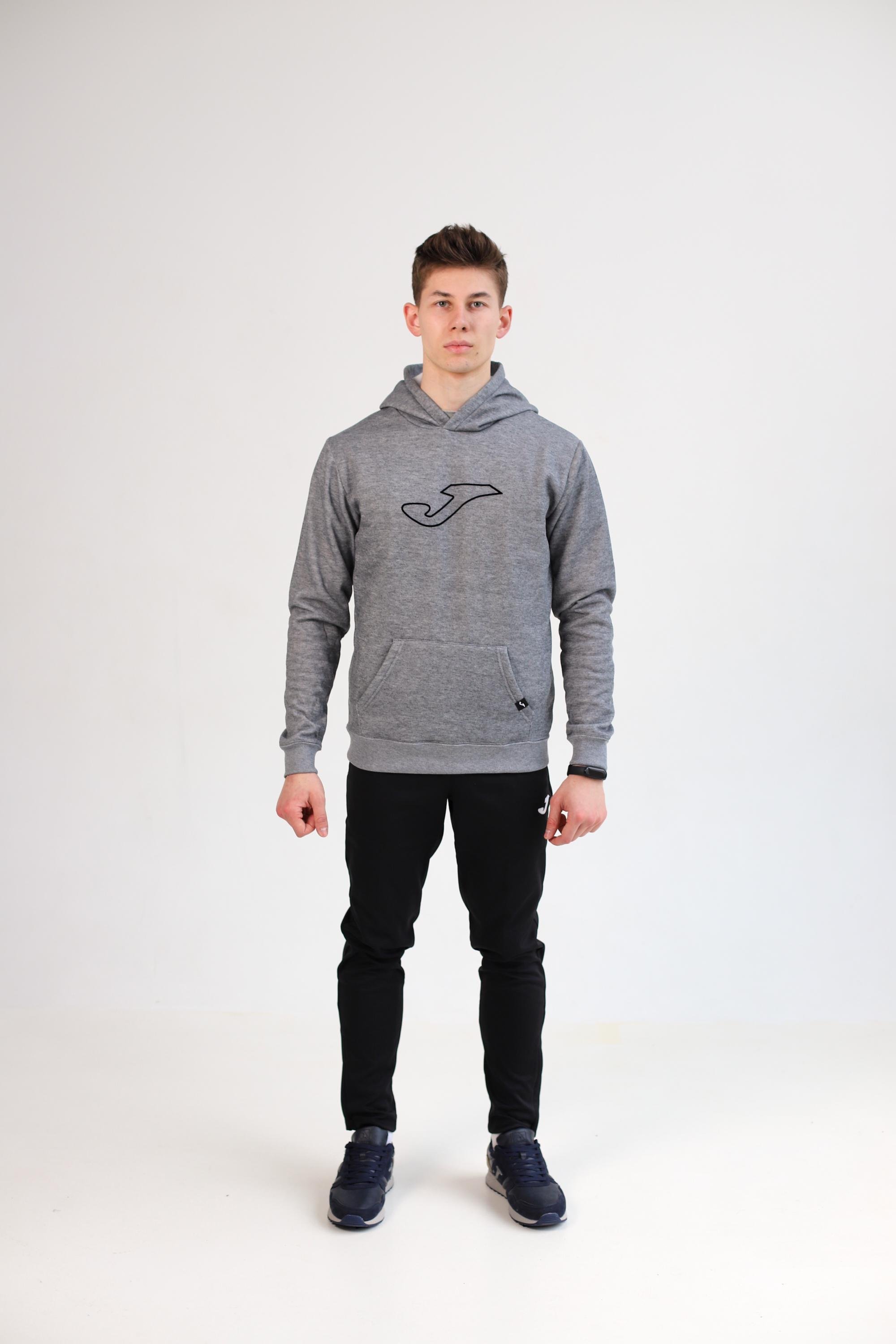 Реглан Joma 500493.280 Gamma Hoodie L Melange Grey (8424309913533) - фото 3