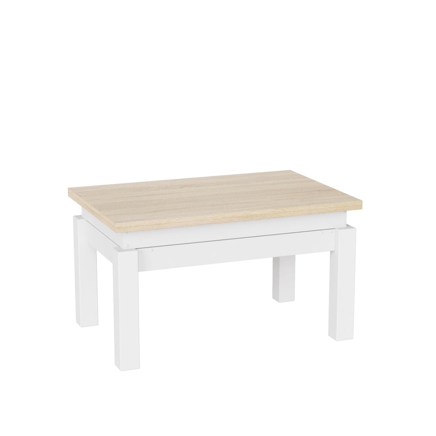 Стіл-трансформер Art In Head B-Fly 900x550x600 мм Дуб сонома/Білий (101015108) - фото 2 Стіл-трансформер Art In Head B-Fly 900x550x600 мм Дуб сонома/Білий (101015108) - фото 2