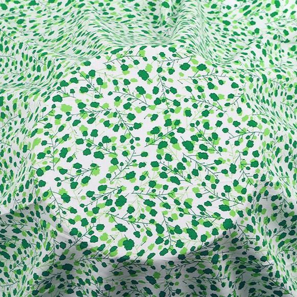 Ткань вискоза LuxFabric Green twigs принтированная 153 г/м² 1,45 м 1 м (ТП1431в55)