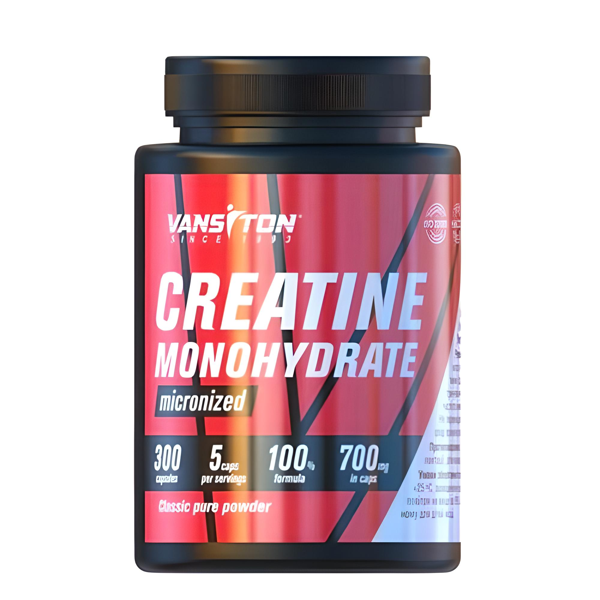 Креатин моногідрат Vansiton Creatine Monohydrate 700 мг 300 Caps