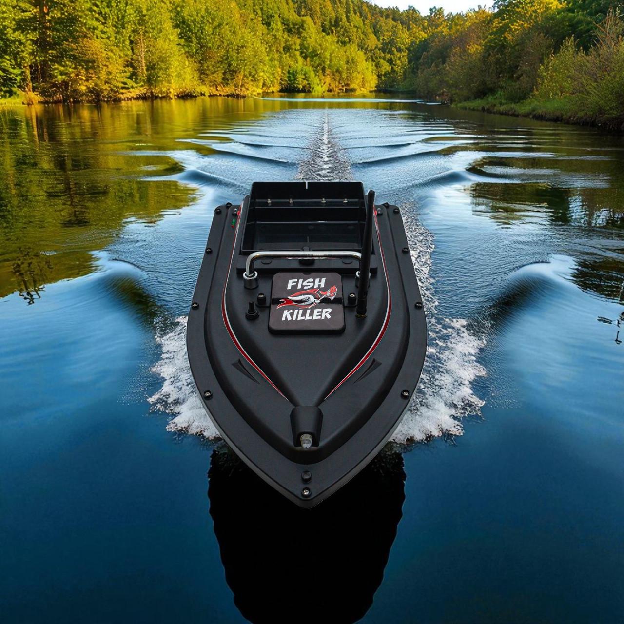 Човник для риболовлі для завозу підгодовування Fish Killer Ghost автопілот до 2 кг до 500 м Чорний (2680347359) - фото 3 Човник для риболовлі для завозу підгодовування Fish Killer Ghost автопілот до 2 кг до 500 м Чорний (2680347359) - фото 3